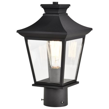 NUVO Jasper Outdoor Post Lantern 1 Light Matte Black Finish 60/5745